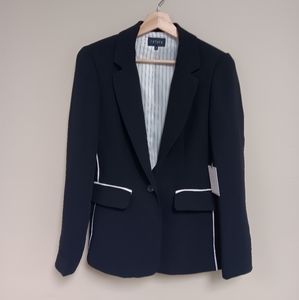1.state blazer black with white piping sz 6 NWT